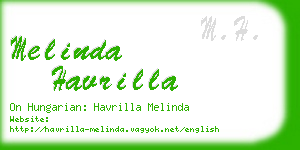melinda havrilla business card